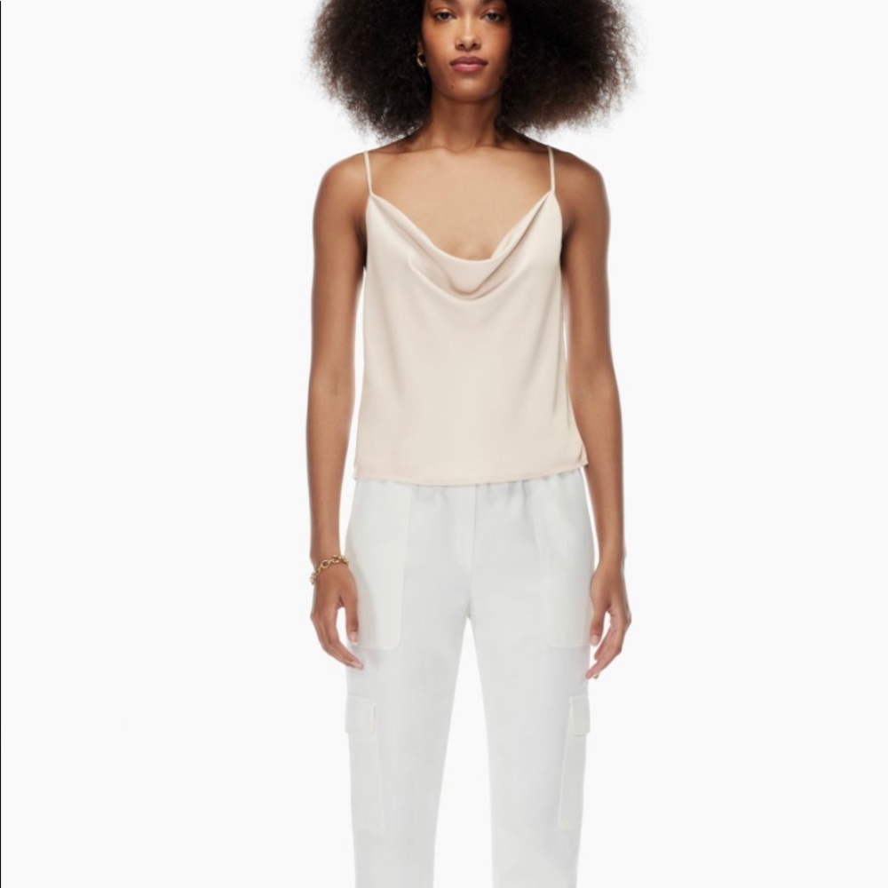White Babaton Cowlneck Camisole